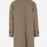 CAPPOTTO REVERSIBILE IN COTONE A SPINA DI PESCE 8117693 CLAY BROWN BURBERRY 