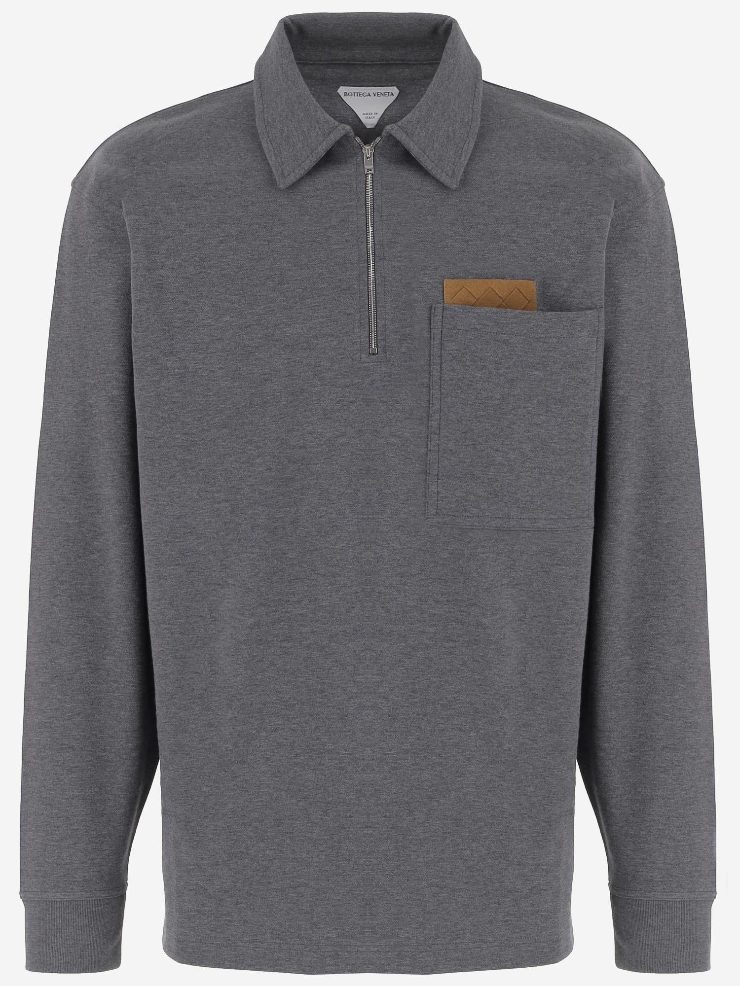 POLO IN JERSEY DI COTONE 834334 V5OA08813 BOTTEGA VENETA 