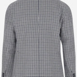 GIACCA MONOPETTO IN MISTO LINO CON MOTIVO CHECK 1SMC22K 340303EI887 TAGLIATORE 