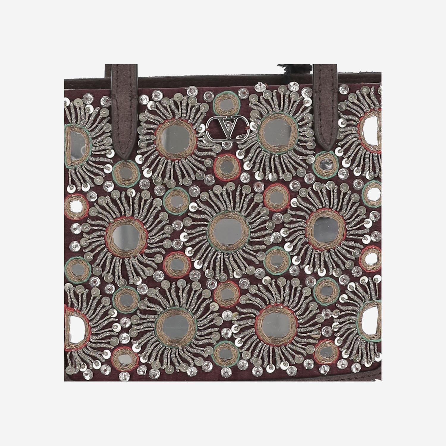 Borsa Shopping Mini Valentino Garavani Nellcôte Ricamata 7W2B0R89 TAARCB VALENTINO GARAVANI 