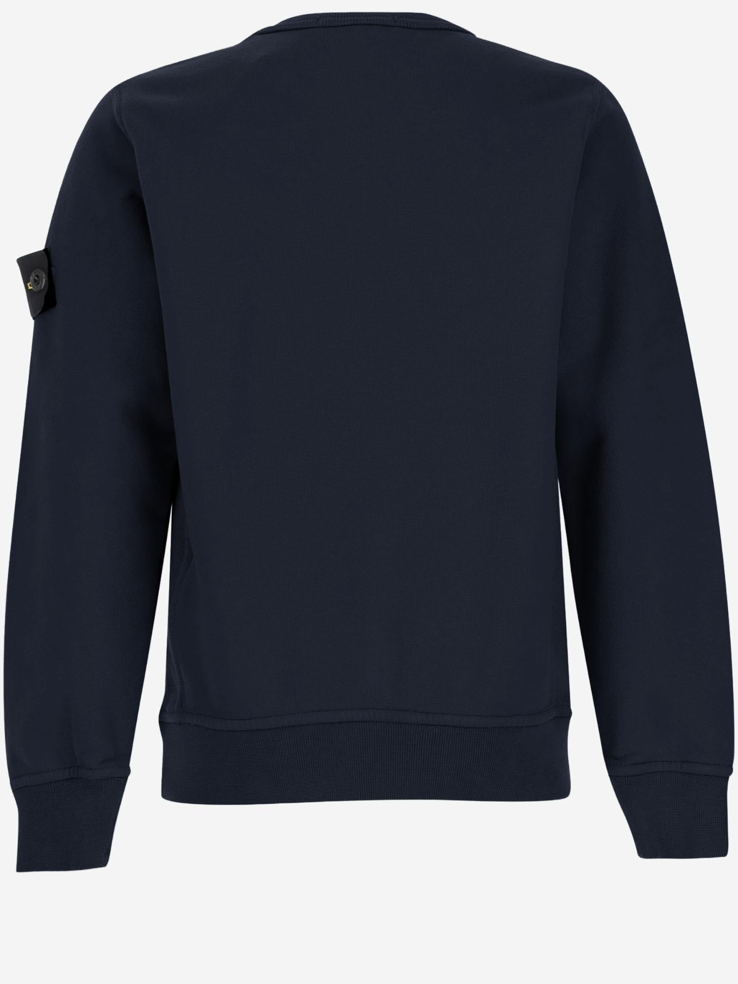 FELPA IN COTONE STRETCH CON LOGO 6100005 S0040V0028 STONE ISLAND KIDS 