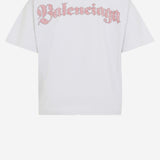 T-SHIRT IN COTONE CON LOGO 850263 TTVH69012 BALENCIAGA 