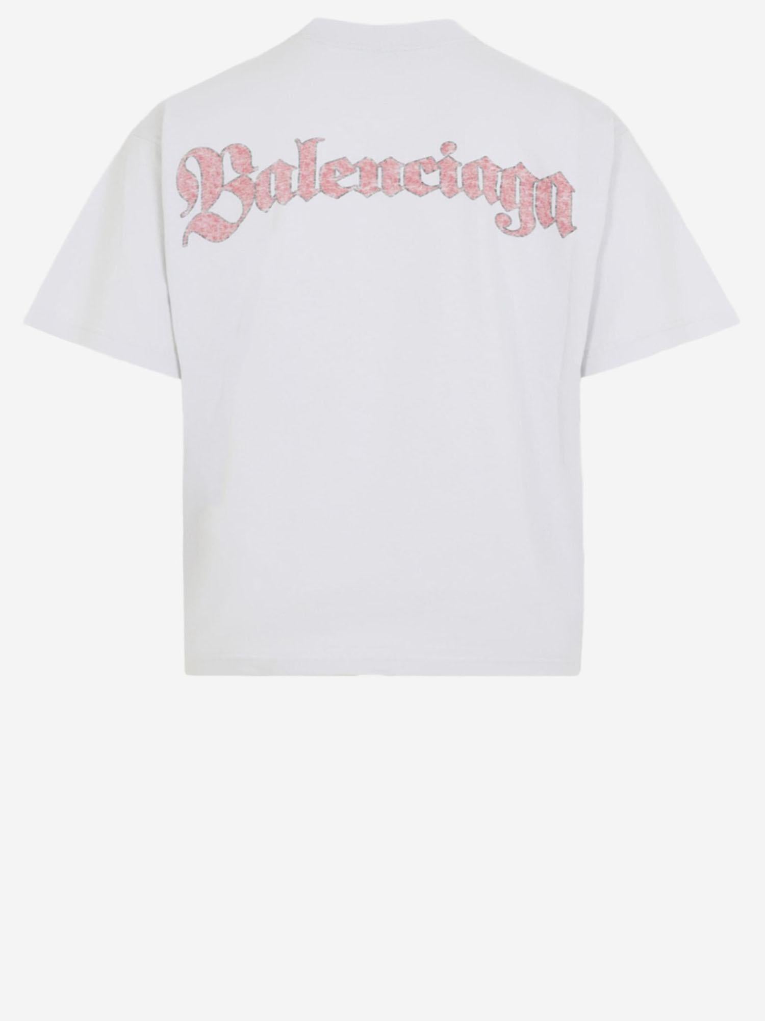 T-SHIRT IN COTONE CON LOGO 850263 TTVH69012 BALENCIAGA 