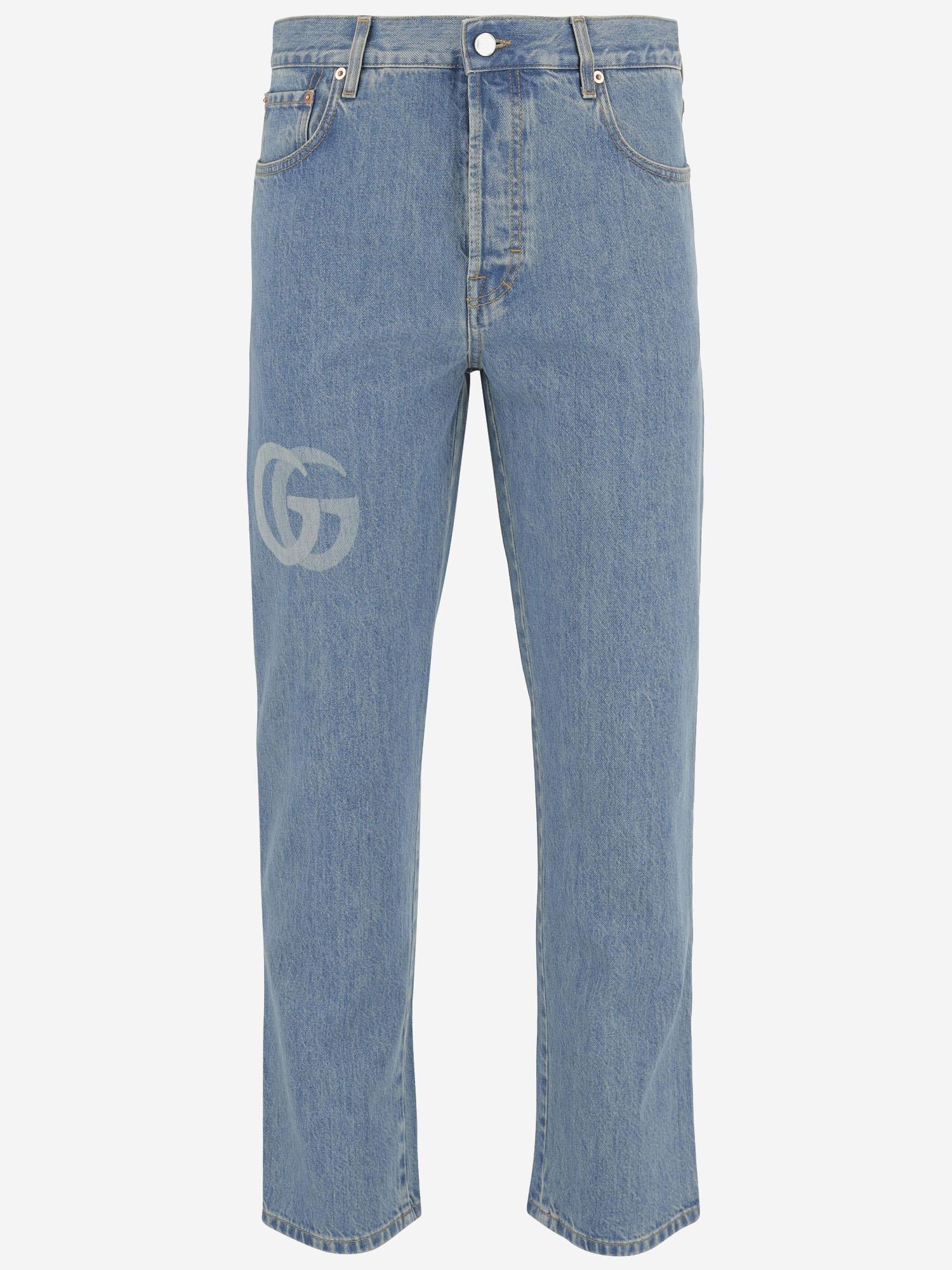 JEANS IN DENIM DI COTONE CON LOGO 815642 XDC6W4492 GUCCI 