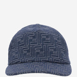CAPPELLO DA BASEBALL IN COTONE CON MOTIVO FF FXQ768 AV93F0RBB FENDI 