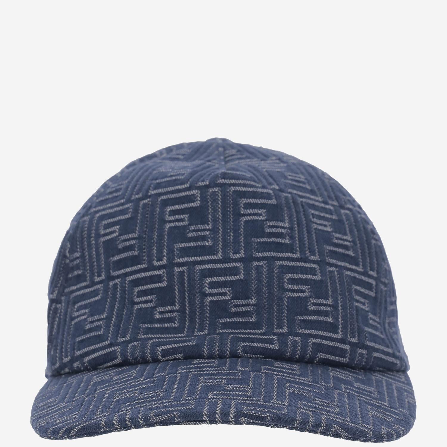 CAPPELLO DA BASEBALL IN COTONE CON MOTIVO FF FXQ768 AV93F0RBB FENDI 