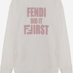 FELPA IN COTONE IN CON LOGO JUH107 5V0F1TKG FENDI KIDS 