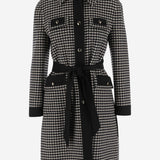 CAPPOTTO IN LANA CON MOTIVO A QUADRI 7B3CA7S0 9F10AN VALENTINO 