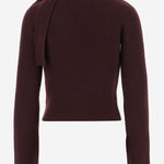 MAGLIONE CON COLLO A SCIARPA IN LANA E CASHMERE KN2638041 317R PATOU 