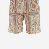 SHORTS IN NYLON CON STAMPA ORNAMENTALE 80OAD334 CQDP3R85 JUST CAVALLI 