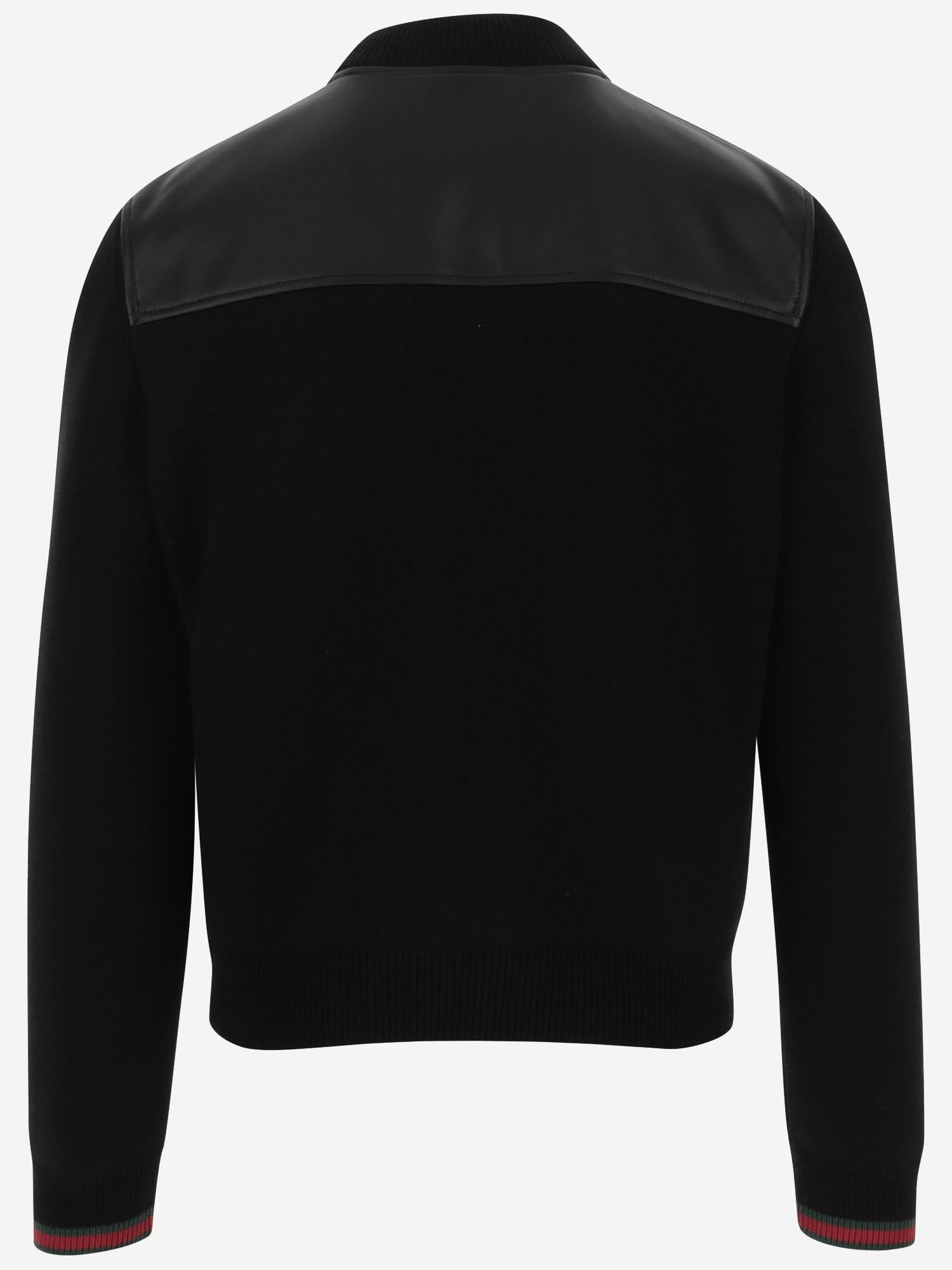 BOMBER IN NAPPA E MAGLIA 793181 XNA291060 GUCCI 