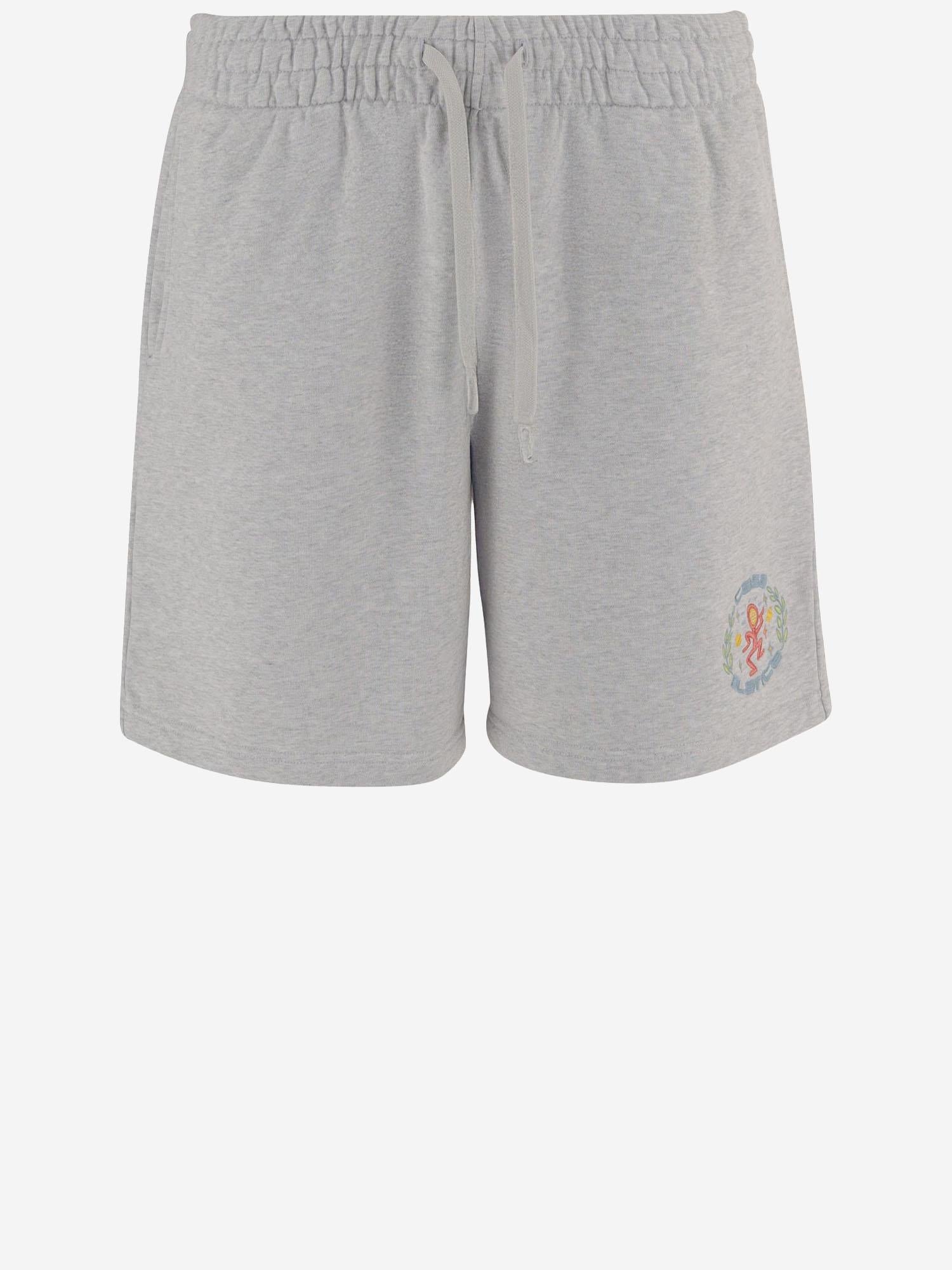 PANTALONI CORTI IN COTONE CON LOGO MSP26JTR003 01 CASABLANCA 