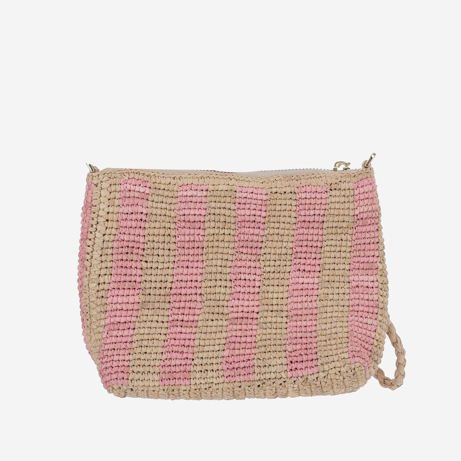 POCHETTE IN RAFIA CON LOGO RAFP001 00198L MC2 SAINT BARTH 