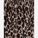 CAPPOTTO IN PELLICCIA SINTETICA CON MOTIVO ANIMALIER EF82 LEO005 UNCOMMON 