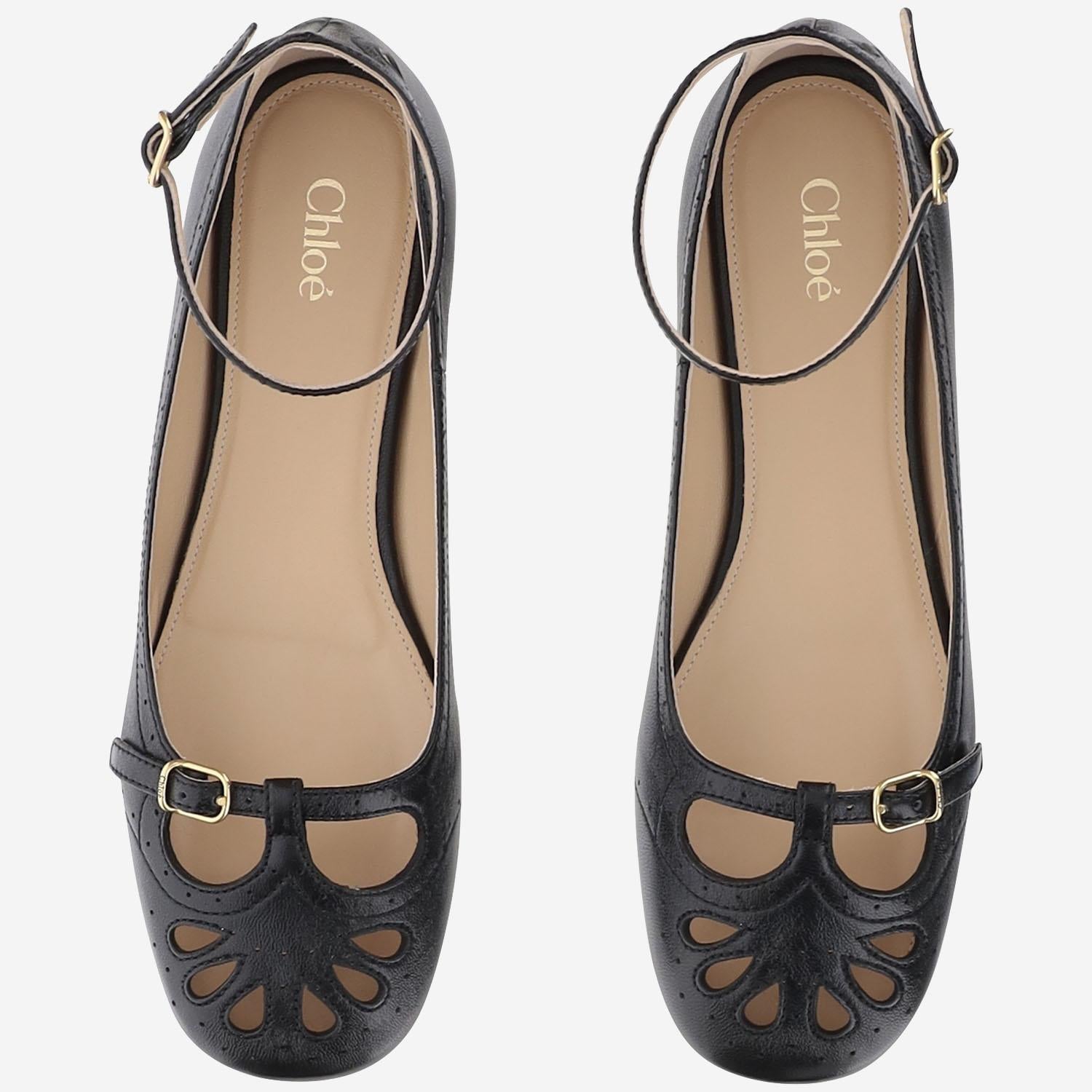 BALLERINA MISTY IN PELLE CH25W14VUN 001 CHLOE 