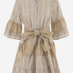 ABITO IN COTONE CON MOTIVO geometrico SPRING 04WHGOLD PEPS CANNES 