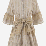 ABITO IN COTONE CON MOTIVO geometrico SPRING 04WHGOLD PEPS CANNES 