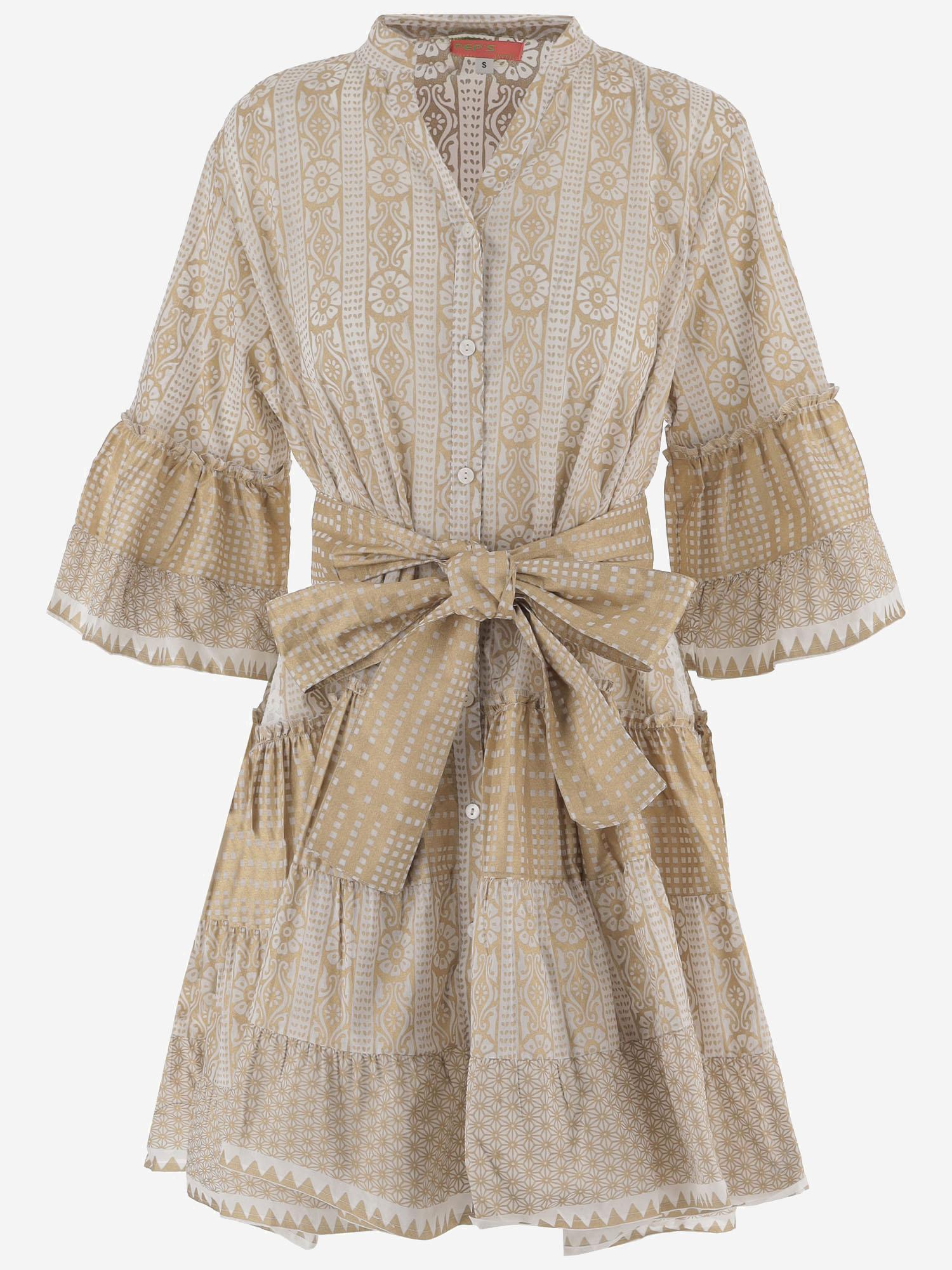 ABITO IN COTONE CON MOTIVO geometrico SPRING 04WHGOLD PEPS CANNES 