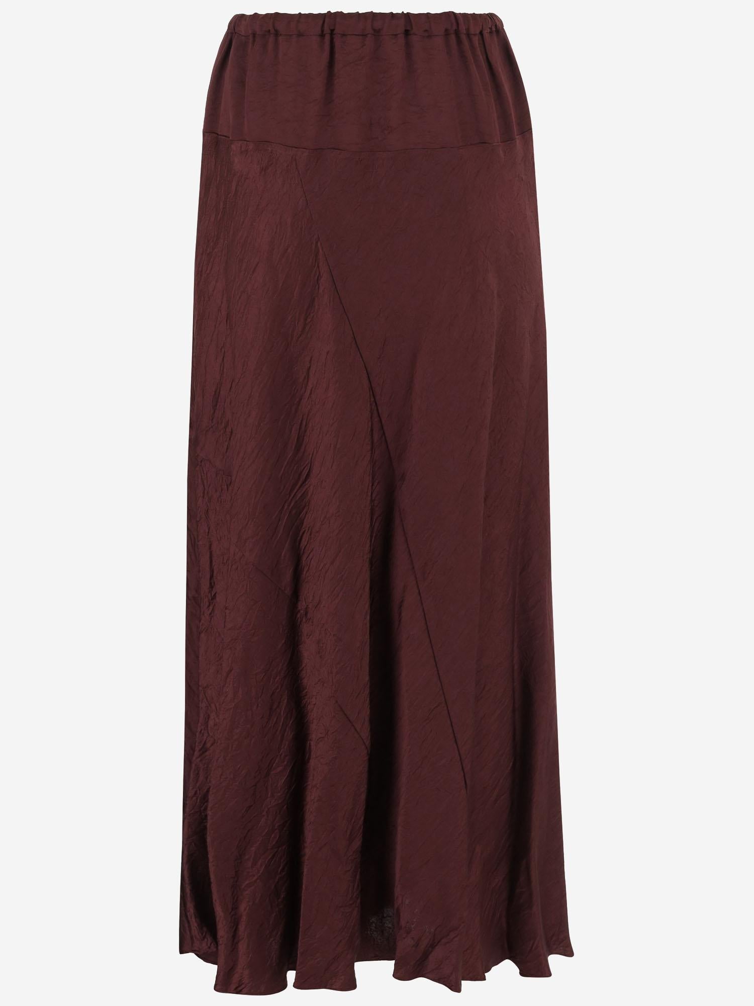 GONNA LUNGA IN RAYON CON COULISSE AW25B2526W170 MERLOT* LAUREN MANOOGIAN 