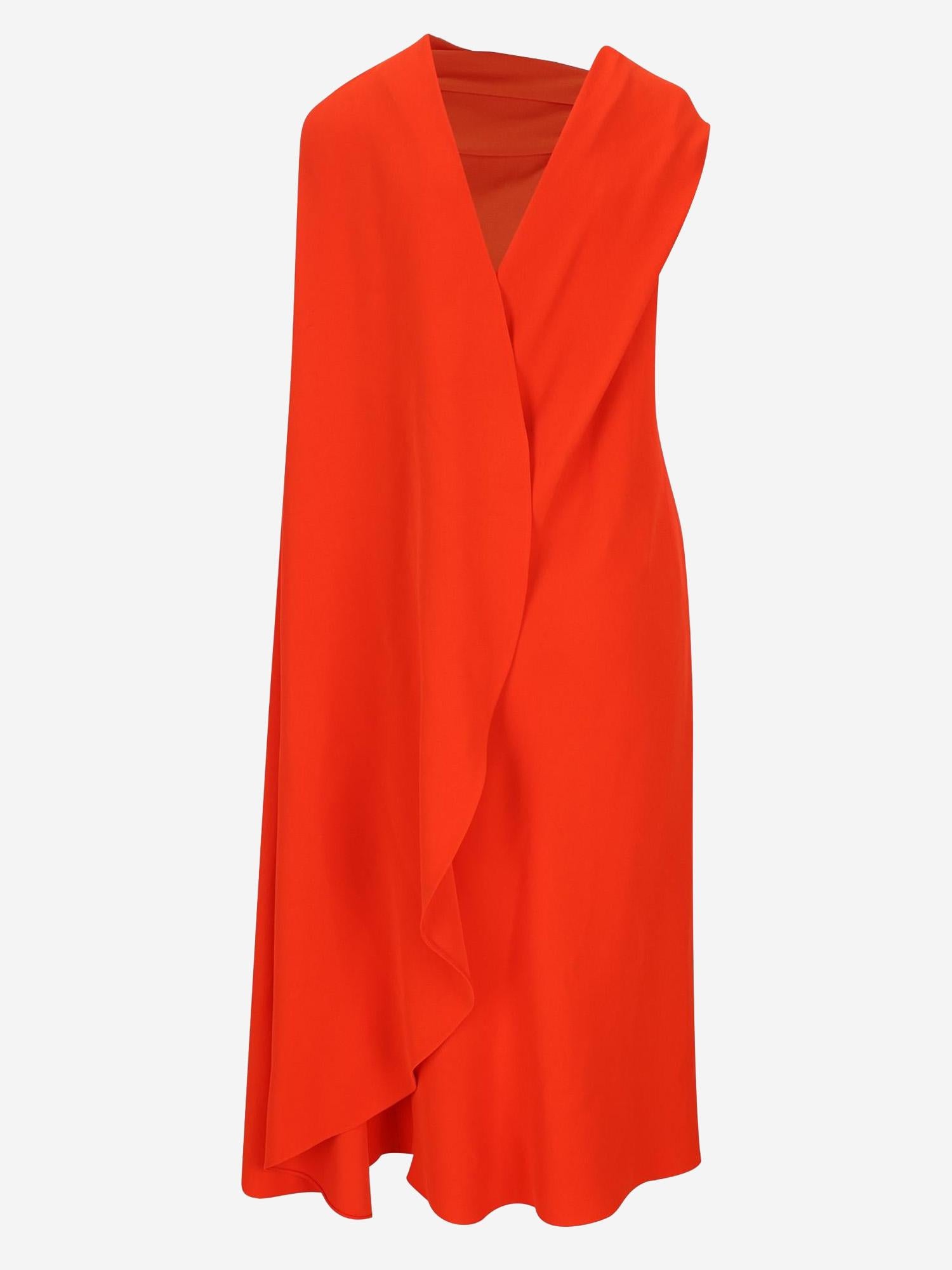 ABITO DRAPPEGGITO IN SETA E LANA 872272 TUT553941 BALENCIAGA 