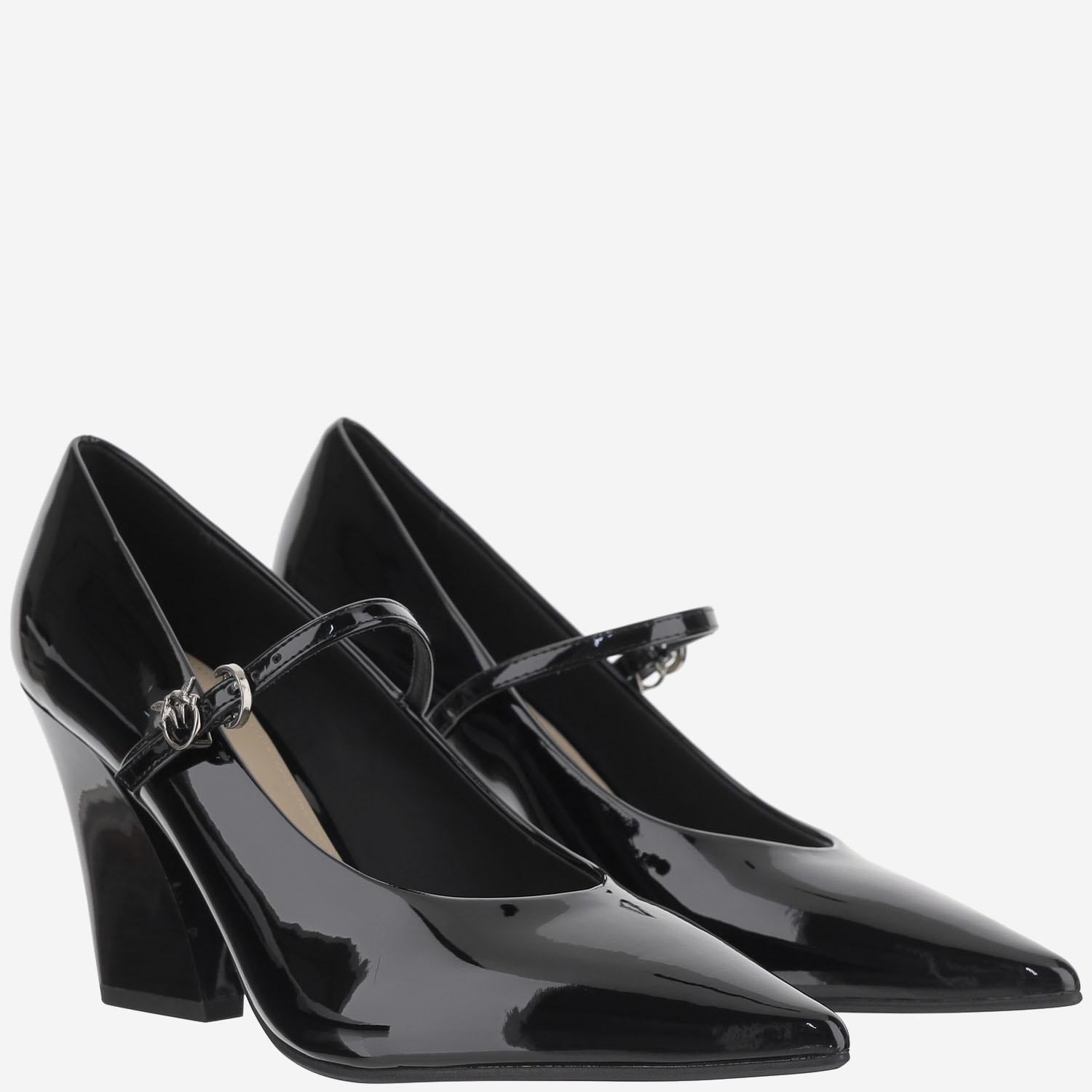 DECOLLETÉ IN PELLE LUCIDA SD0415 E002Z99 PINKO 