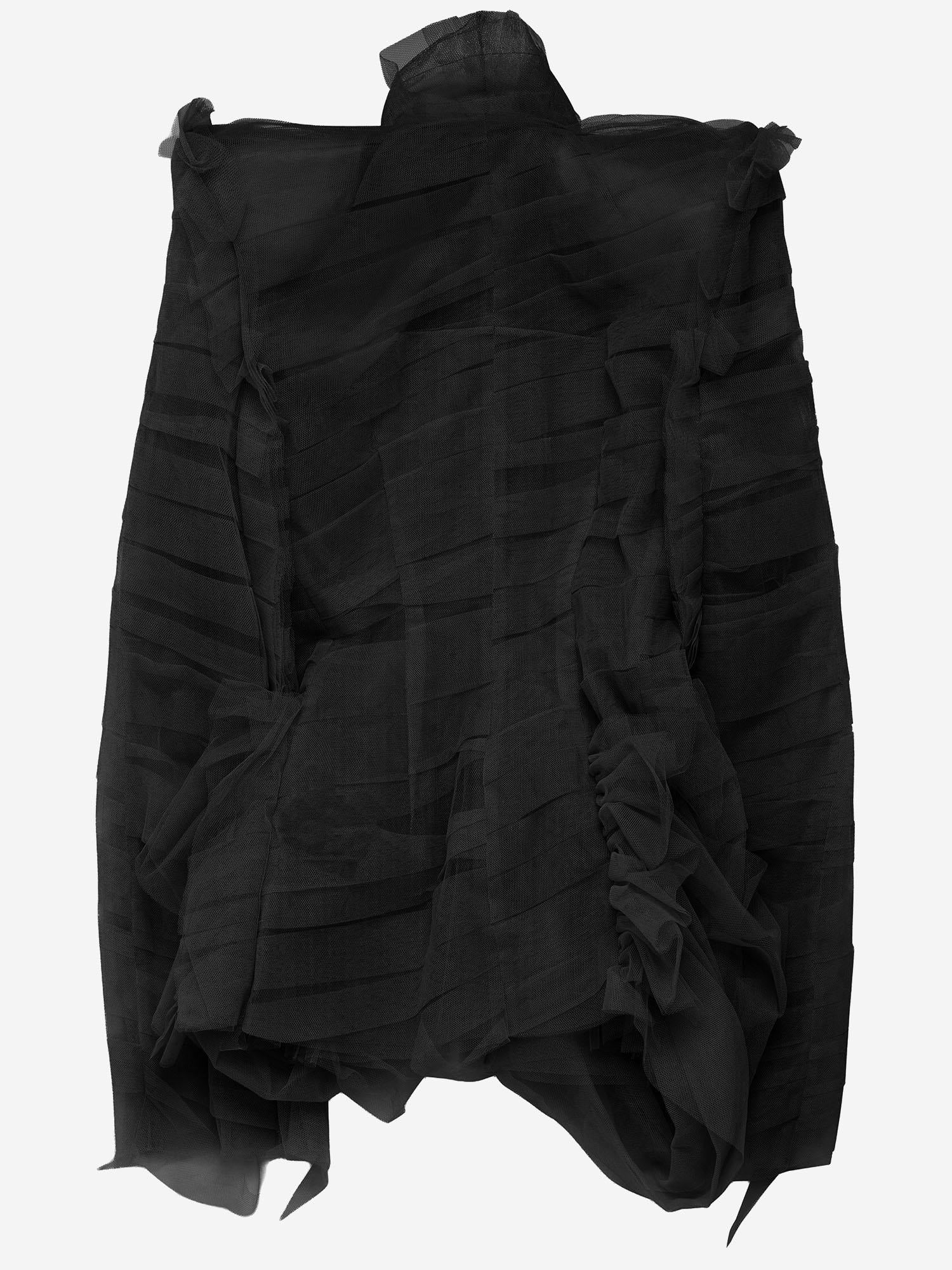 GIACCA DI TULLE NERA MAT02J104 1 MATIERES FECALES 