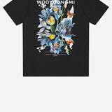 T-shirt in cotone con stampa logo W261TS06 708B WOOYOUNGMI 