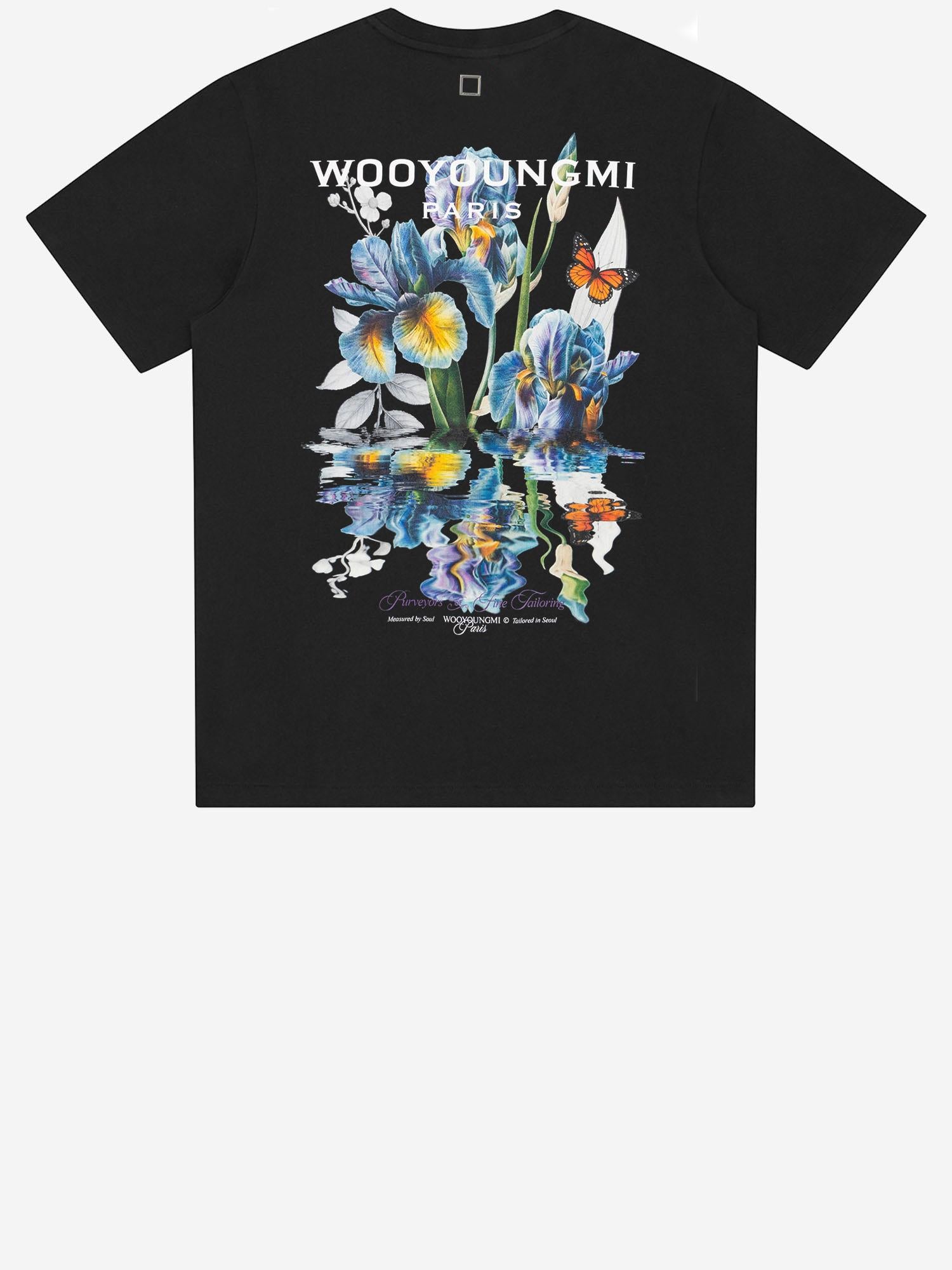 T-shirt in cotone con stampa logo W261TS06 708B WOOYOUNGMI 