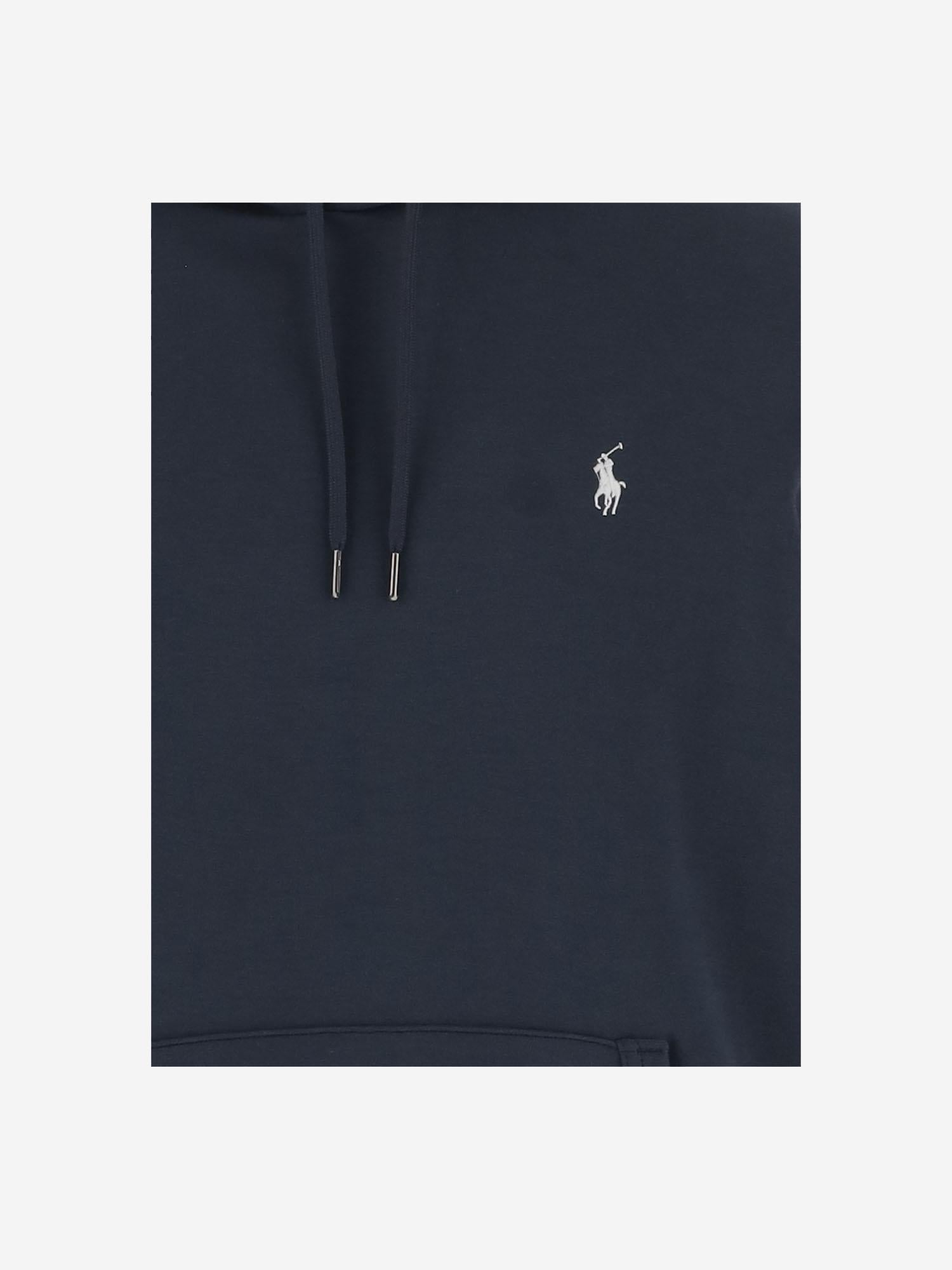 FELPA IN MISTO COTONE CON LOGO 710907092 002 POLO RALPH LAUREN 
