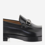Mocassino in pelle con morsetto 812133 AAEAK1000 GUCCI 