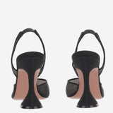 SLINGBACK HOLLI IN MESH HOLLIMESHSLING 95BLACKMESH AMINA MUADDI 