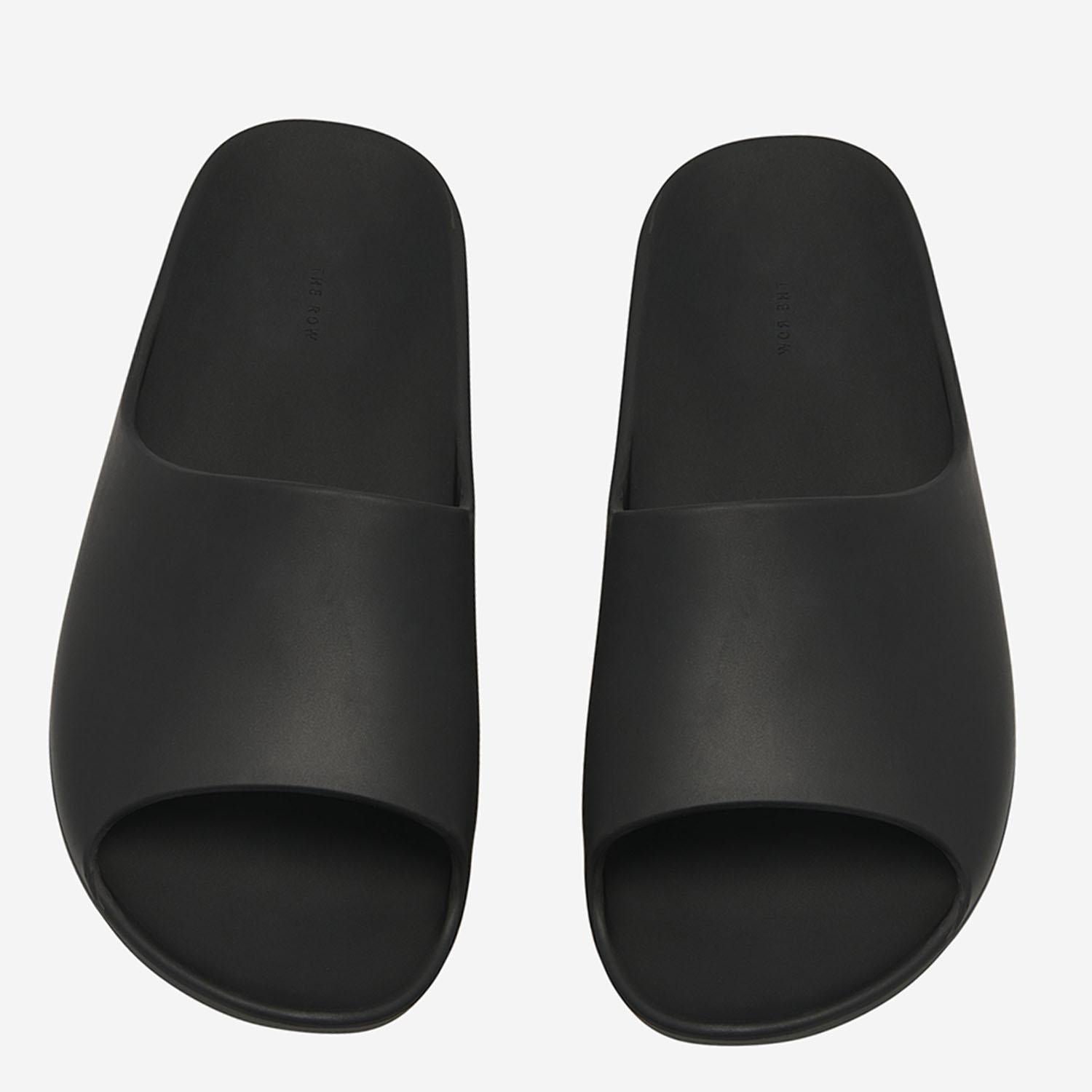 SANDALI SLIDER AMA IN GOMMA F1657RC4 BLK THE ROW 