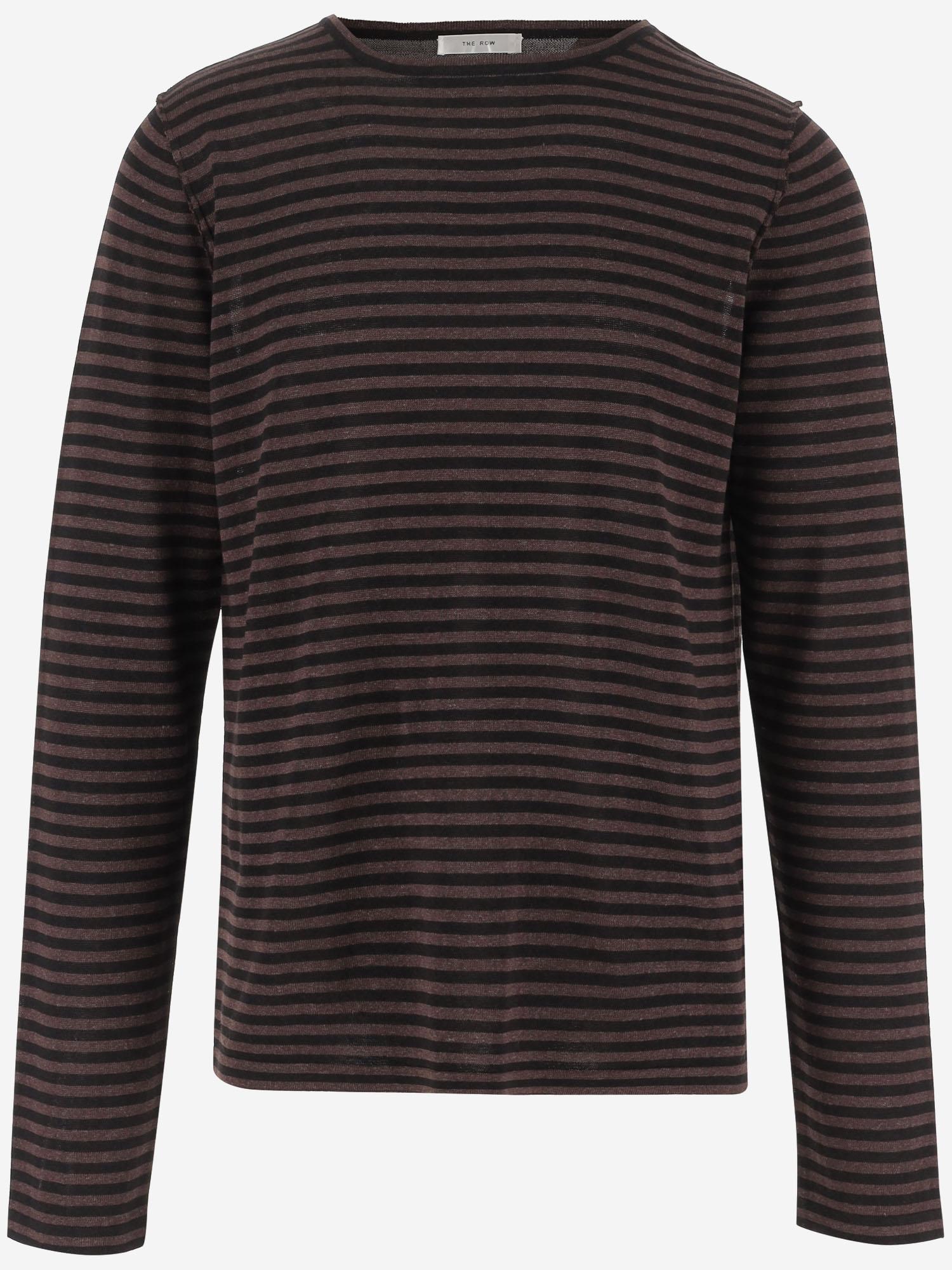 MAGLIA A RIGHE IN MISTO LINO 885Y889 BLR THE ROW 