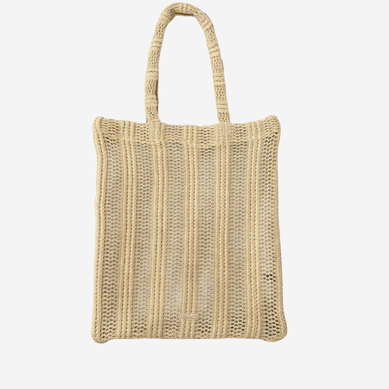 BORSA SHOPPING EASY IN RAFIA 106728 A39YC39 PINKO 