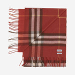 SCIARPA IN CASHMERE CON MOTIVO CHECK 8112645 ROUXRED BURBERRY 