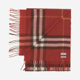 SCIARPA IN CASHMERE CON MOTIVO CHECK 8112645 ROUXRED BURBERRY 