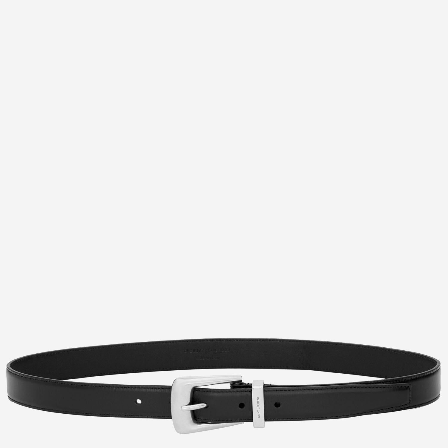 Cintura FOLK in pelle liscia 839769 AAEJE1000 SAINT LAURENT 