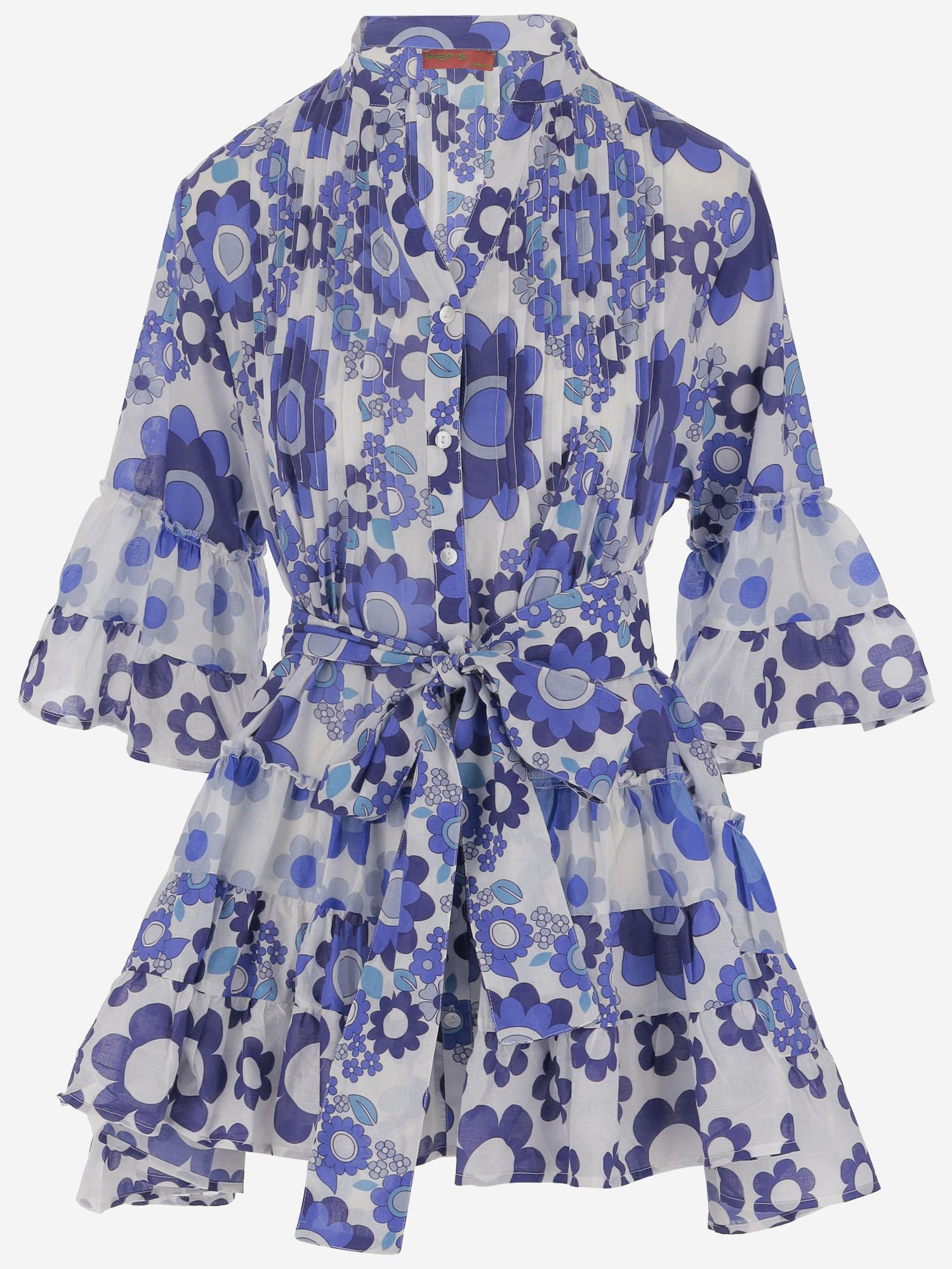 PEPS 60S FLOWER01BLUE