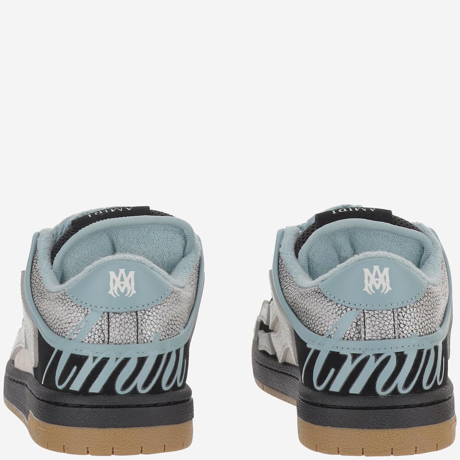 SNEAKERS IN PELLE CON LOGO AMSNSN 1049001 AMIRI 