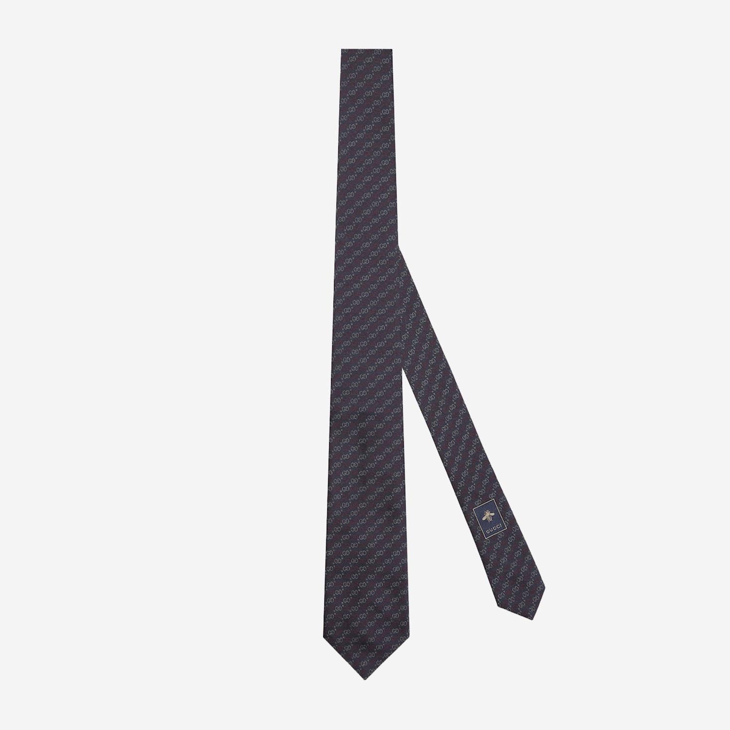 CRAVATTA IN SETA GG JACQUARD 853351 4E0094174 GUCCI 