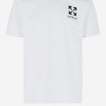 T-SHIRT IN COTONE CON LOGO 44MAA027S26J00B 100 OFF-WHITE 