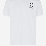 T-SHIRT IN COTONE CON LOGO 44MAA027S26J00B 100 OFF-WHITE 