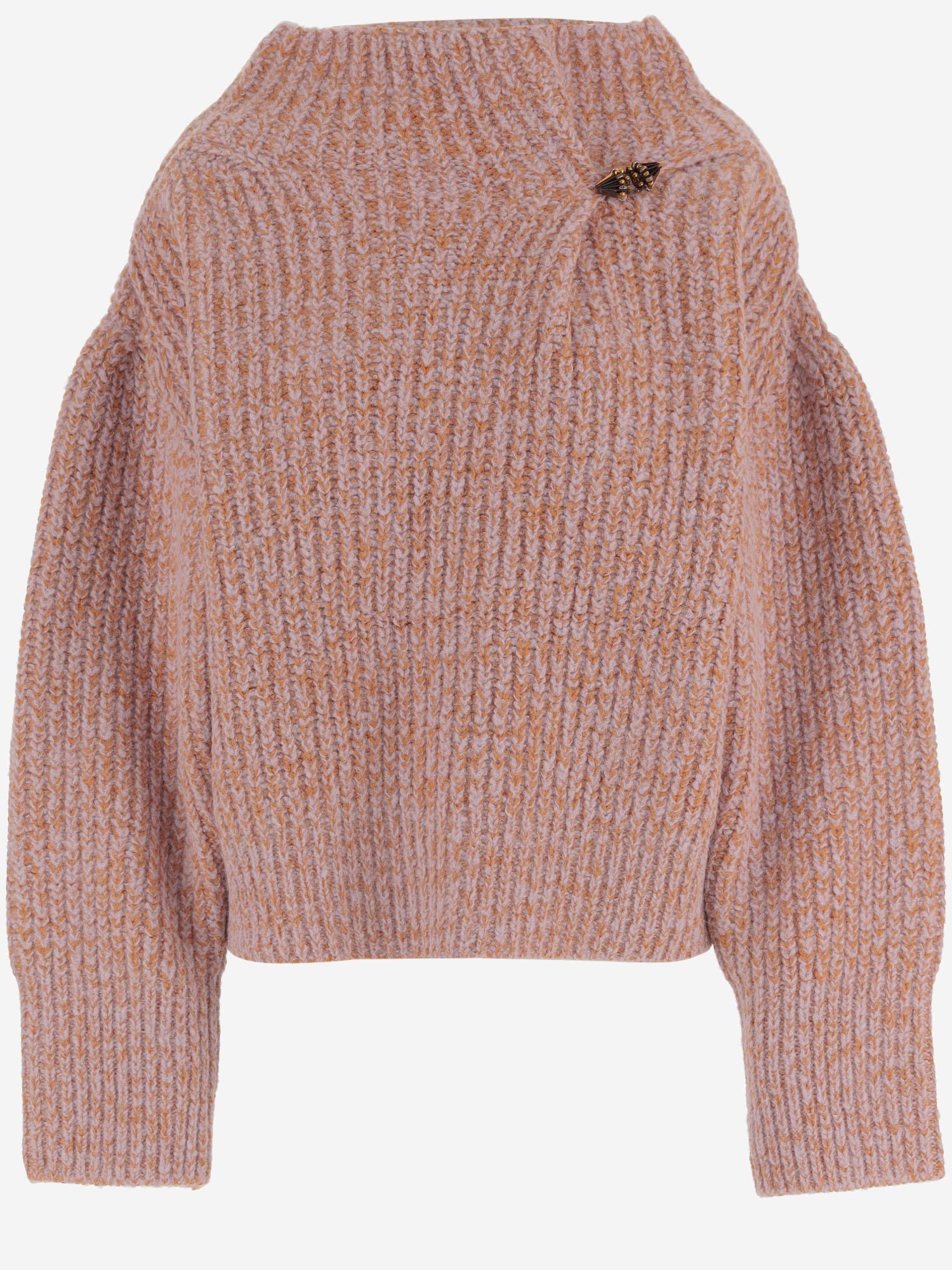 Maglione in misto lana con charm 011229 2725353 DRIES VAN NOTEN 