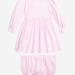 SET IN COTONE CON LOGO 310877763002 CARMEL PINK POLO RALPH LAUREN KIDS 
