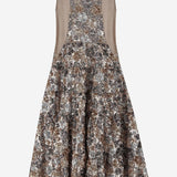 ABITO CON PATTERN FLOREALE DI PAILLETTES H103 5237M915 N 21 