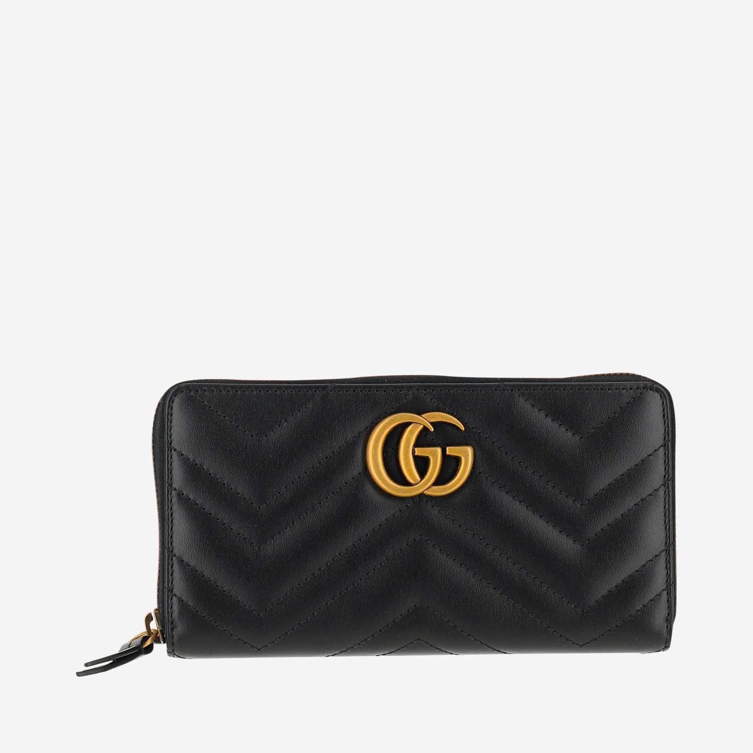 PORTAFOGLIO CON CERNIERA GG MARMONT 443123 DTD1T1000 GUCCI 