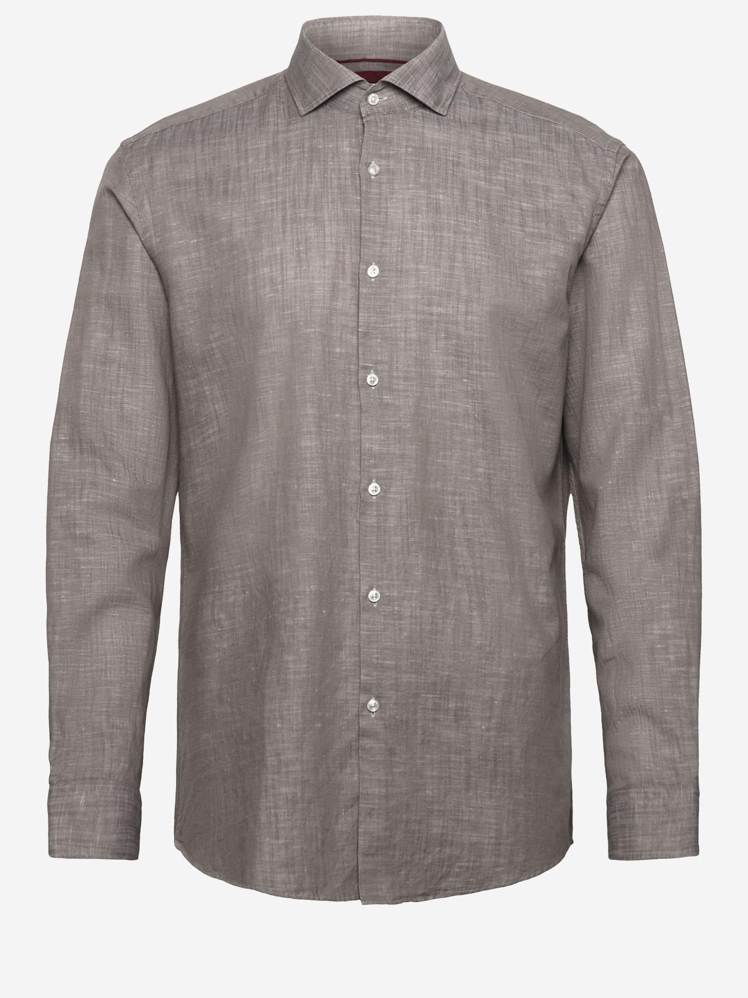 CAMICIA IN COTONE E LINO 50539775 237 HUGO BOSS 