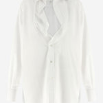 CAMICIA IN COTONE CON COLLETTO RIPIEGATO S29DT0018 S43001100 MAISON MARGIELA 