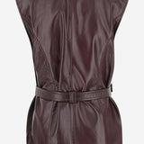GILET IN PELLE CON TASHE E CINTURA CH25ACV04204 27M CHLOE 