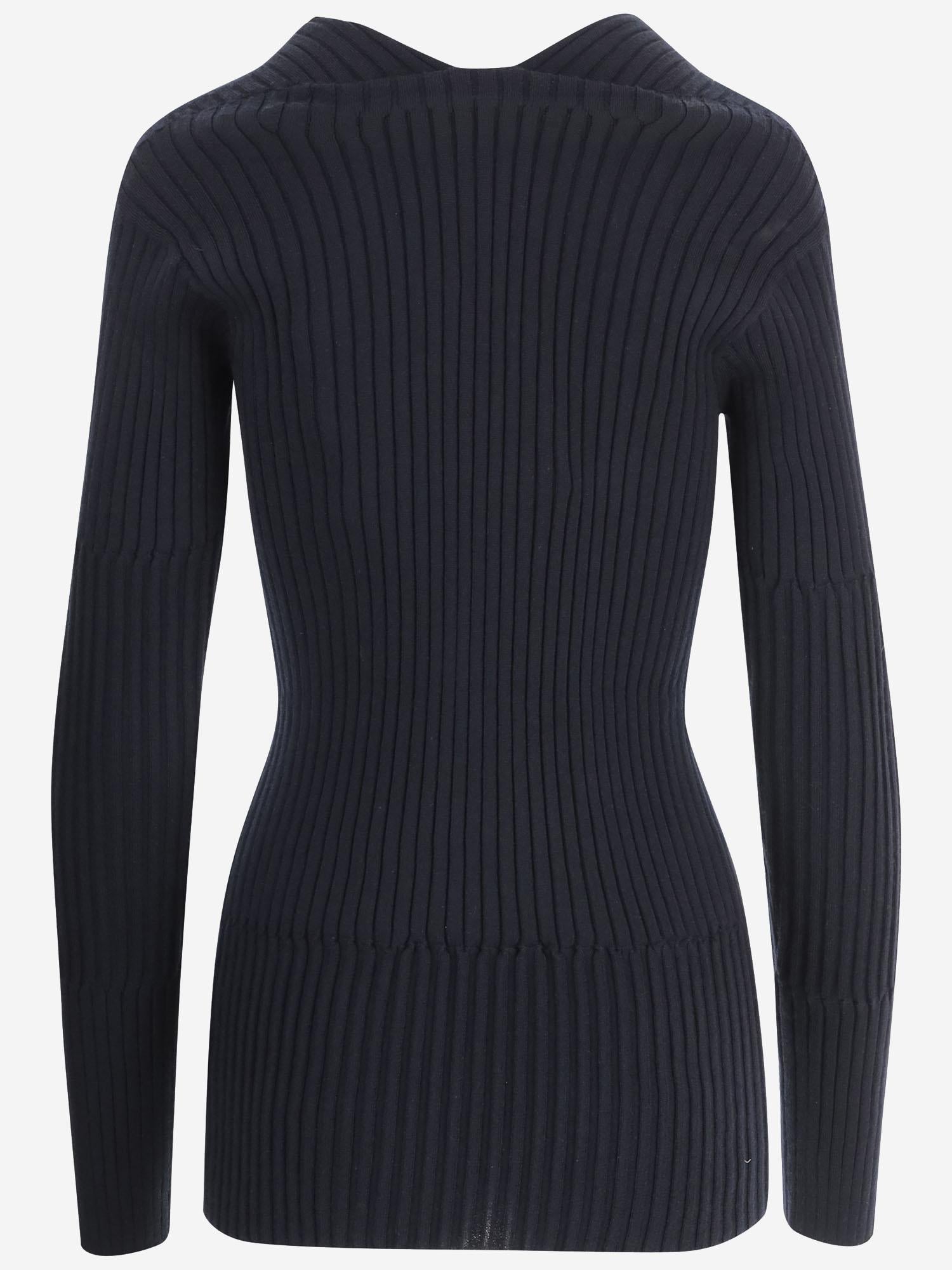 MAGLIA IN CASHMERE E SETA 854933 V2DK04071 BOTTEGA VENETA 